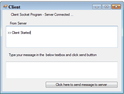 c# client socket program