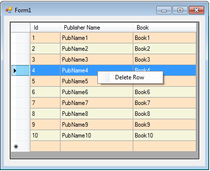 Right click to select row in dataGridView