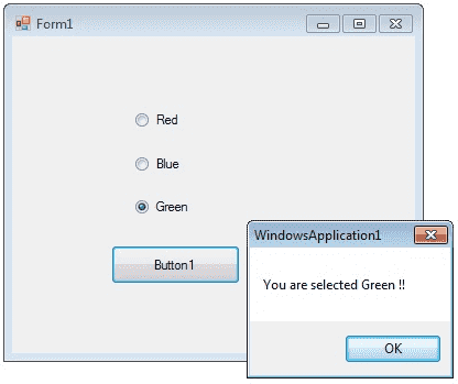 C Radiobutton Control